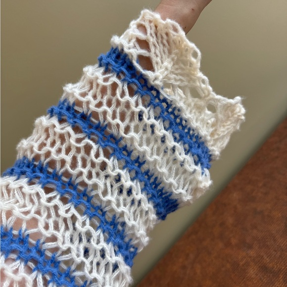 Striped Boatneck Cropped Sweater - Picture 5 of 6